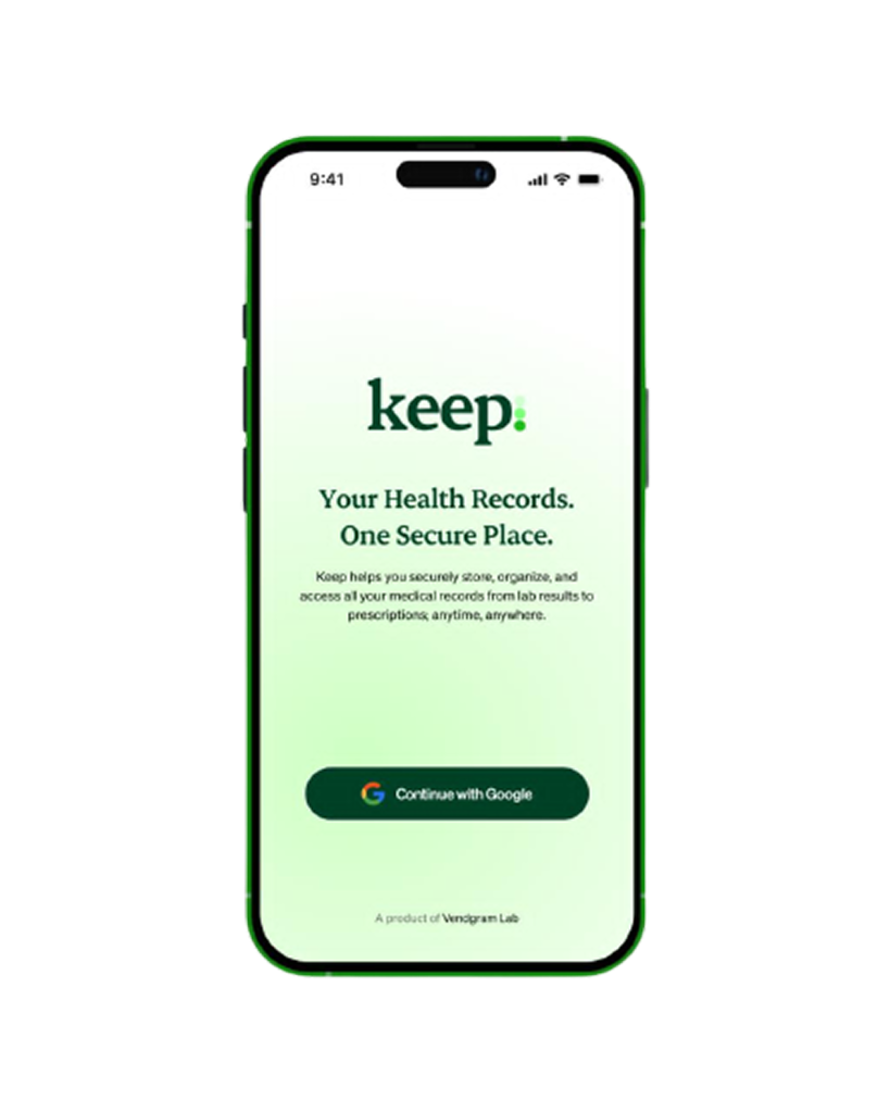 KEEP App on mobile phone
